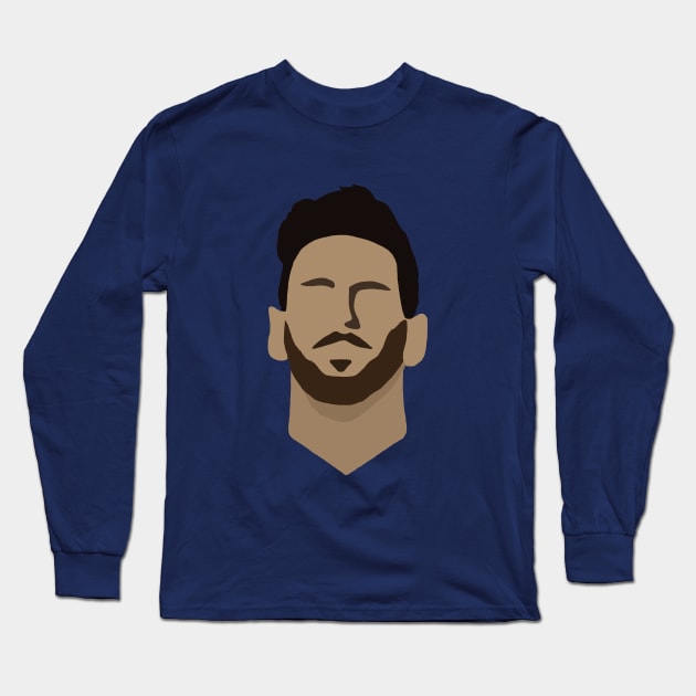 Minimalist Messi Long Sleeve T-Shirt by GMVDesigns